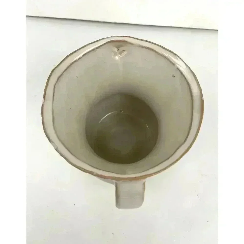 Small‎ Ceramic Vase Pottery With Handles Beige 5